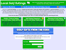 Tablet Screenshot of localgolfoutings.com